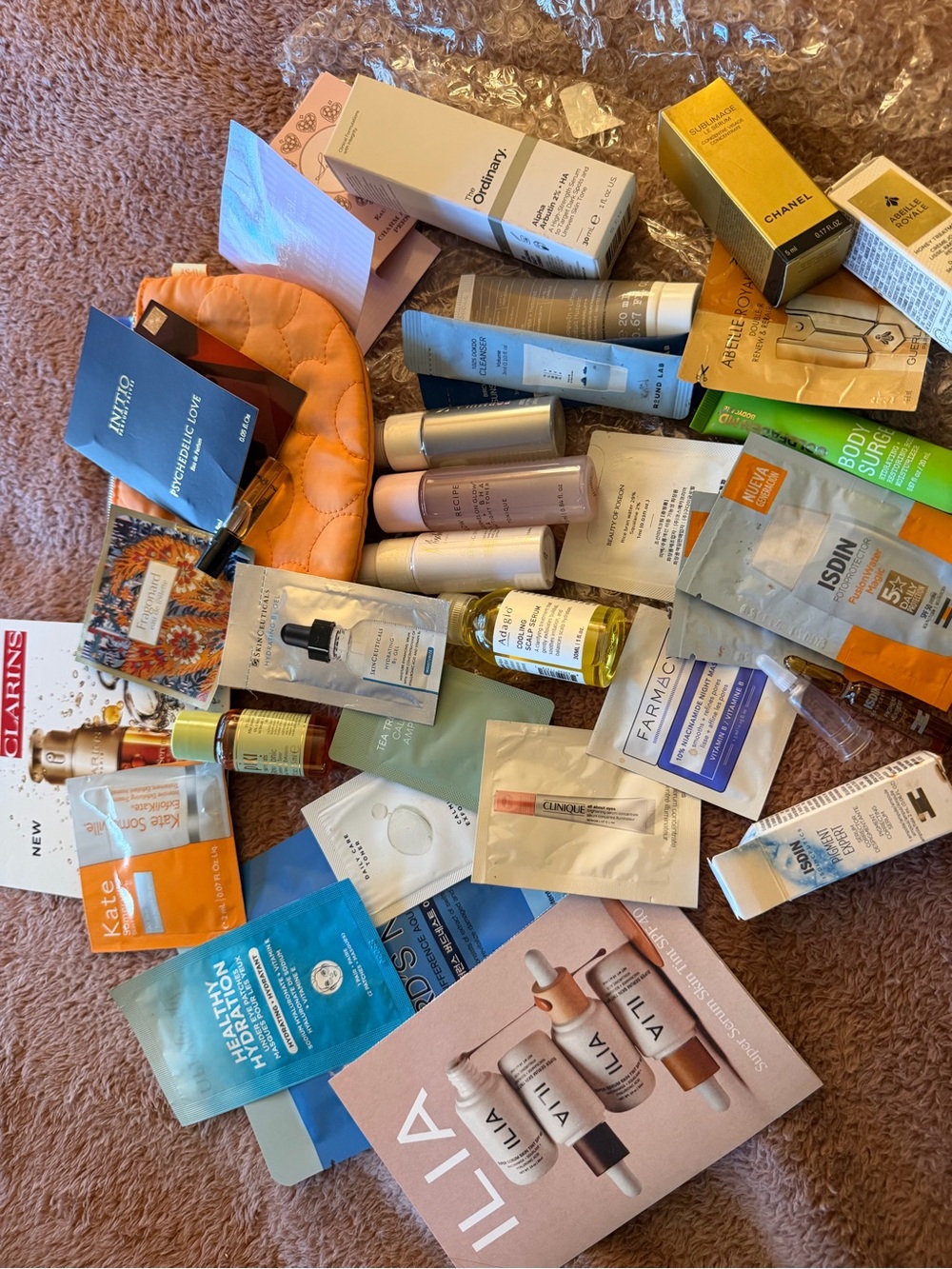 UPDATED!ADDL! Skincare/fragrance samples:INITIO, Clarins,ILIA, Isdin,Glow Recipe